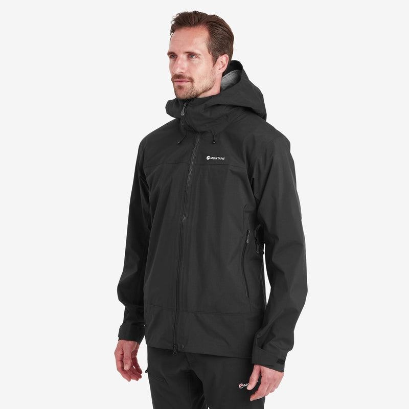 Black Men's Montane Phase XT Waterproof Jackets | YQH9933CW