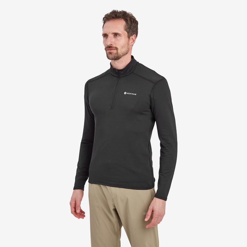 Black Men's Montane Protium Lite Pull On Fleece | ZVT8492BK