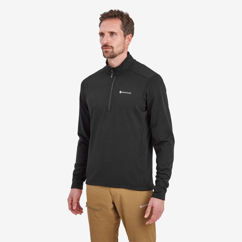 Black Men's Montane Protium Pull On Fleece | IFX6223LJ