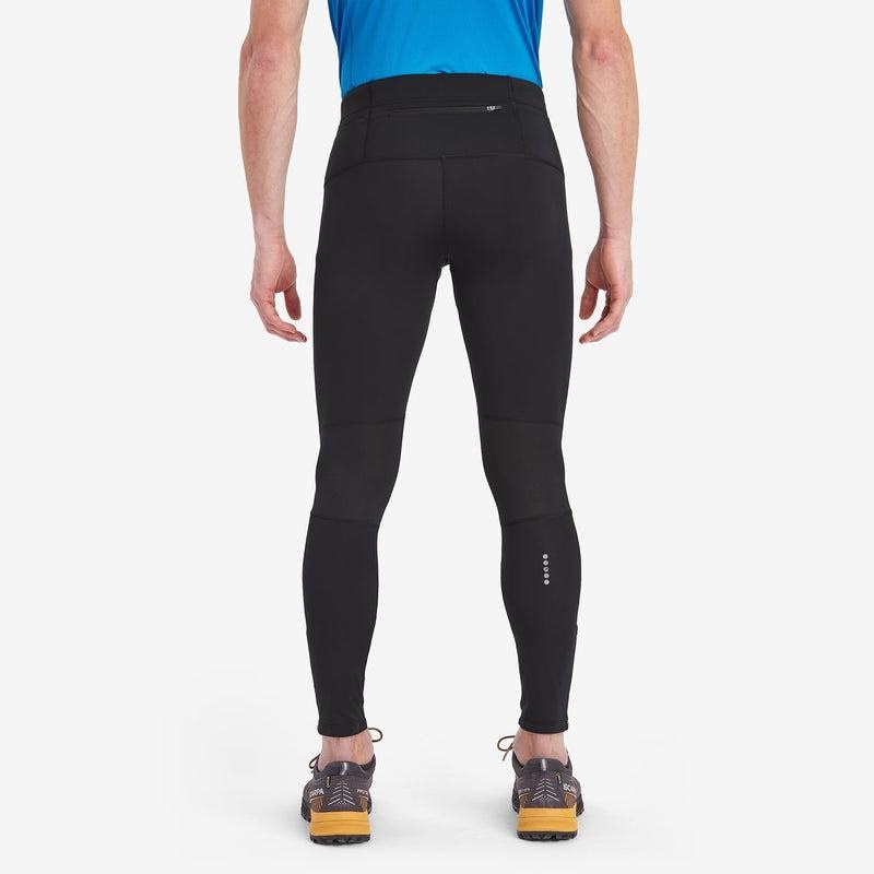 Black Men's Montane Slipstream Trail Running Leggings | YPF7356BN