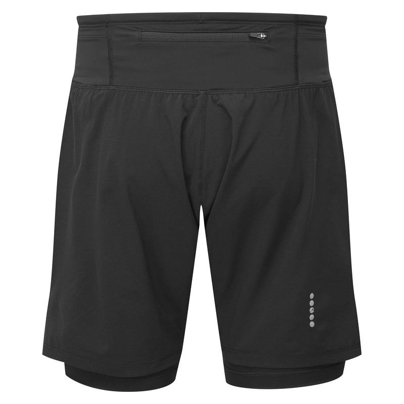 Black Men's Montane Slipstream Twin Skin Running Shorts | IXJ2332OG