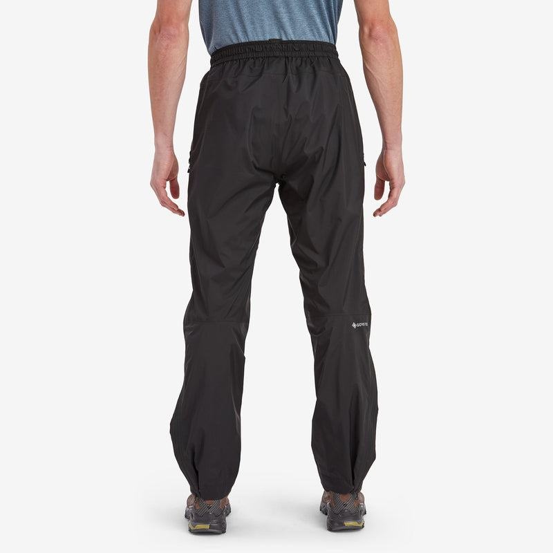 Black Men's Montane Spirit Lite Waterproof Trousers | UCY2270VP