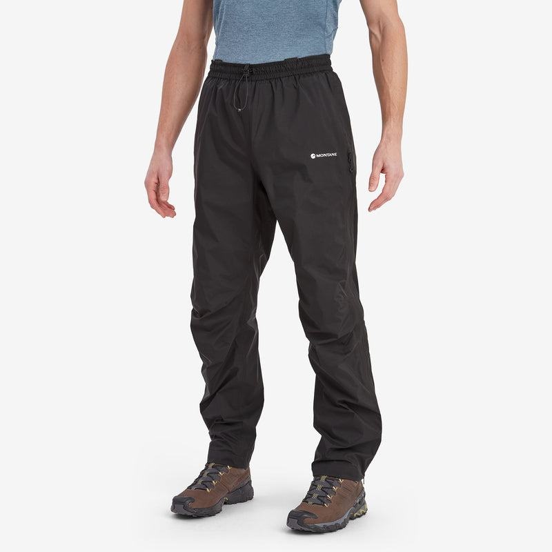 Black Men's Montane Spirit Lite Waterproof Trousers | UCY2270VP