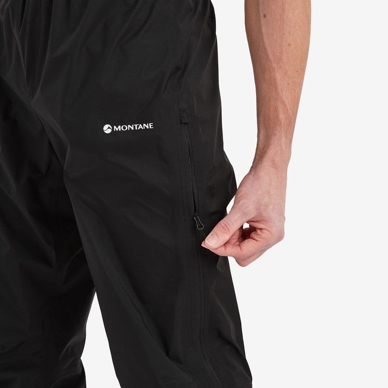 Black Men's Montane Spirit Lite Waterproof Trousers | UCY2270VP