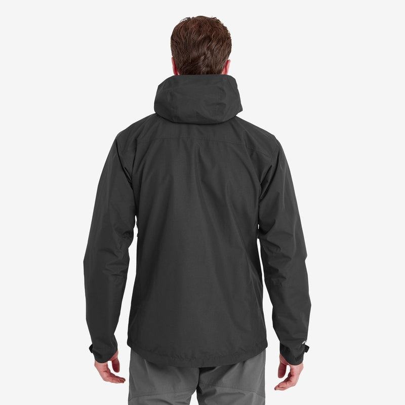 Black Men's Montane Spirit Waterproof Jackets | XQP3755AQ