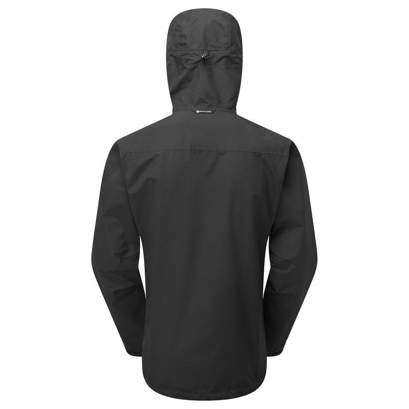 Black Men's Montane Spirit Waterproof Jackets | XQP3755AQ