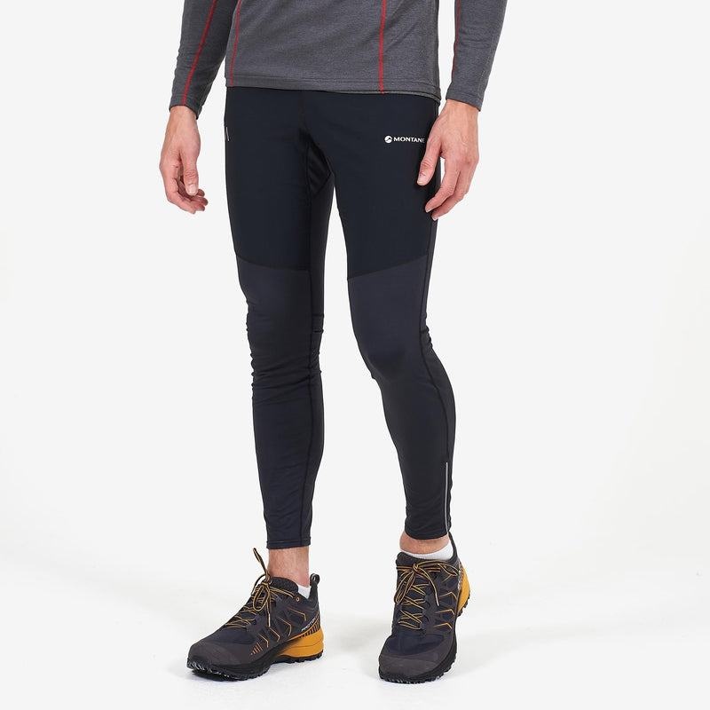 Black Men's Montane Thermal Trail Leggings | EYB428GL