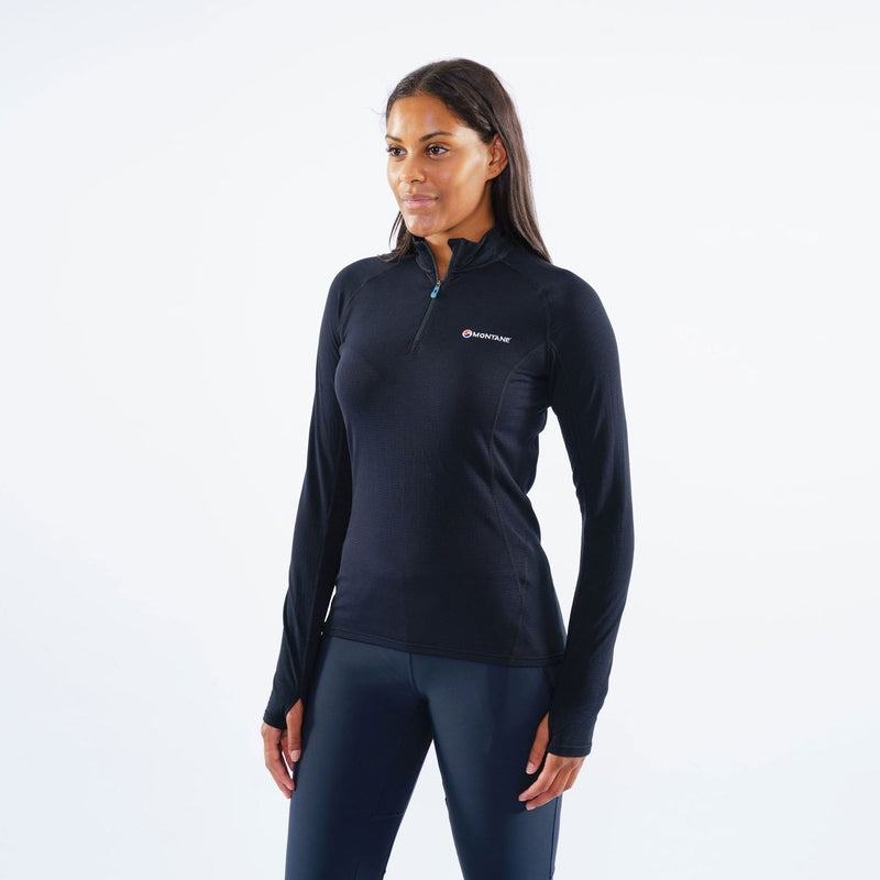 Black Women's Montane Allez Micro Pull-On Fleece Jackets | PLT7991AO