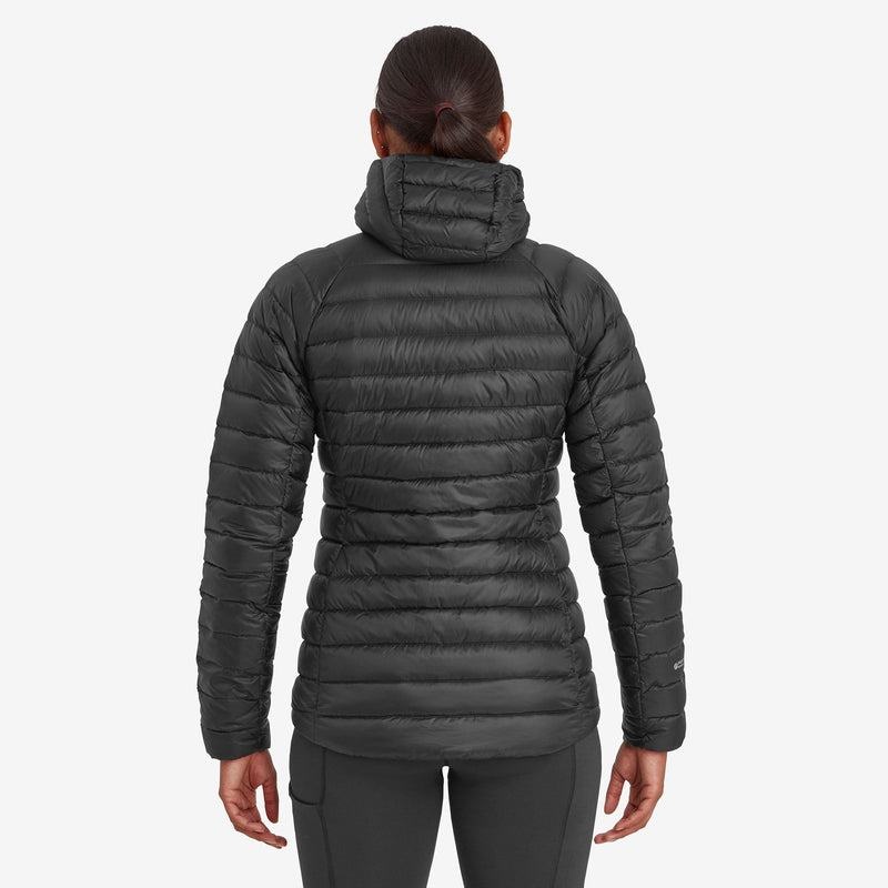 Black Women's Montane Anti-Freeze Hooded Down Jackets | HNW6618DM