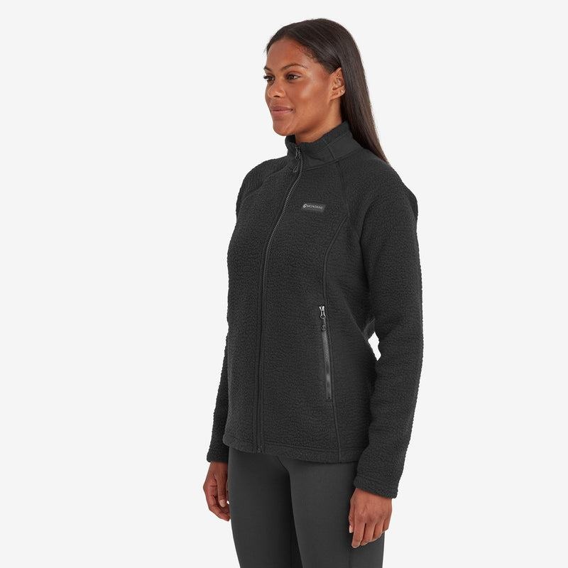 Black Women's Montane Chonos Fleece Jackets | HNO3251QP