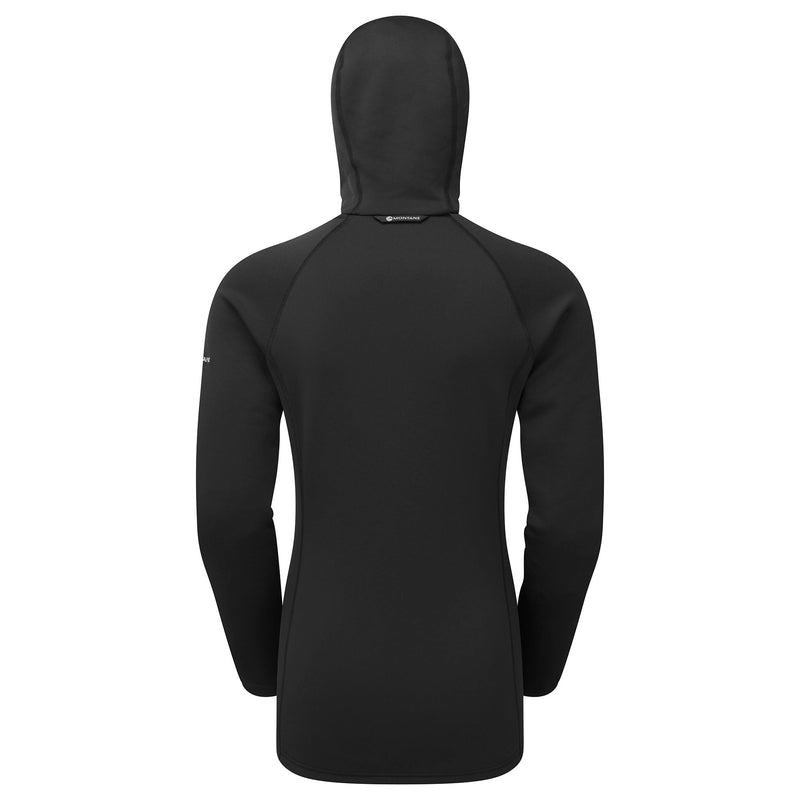 Black Women's Montane Fury Hooded Fleece Jackets | RBM6186MO