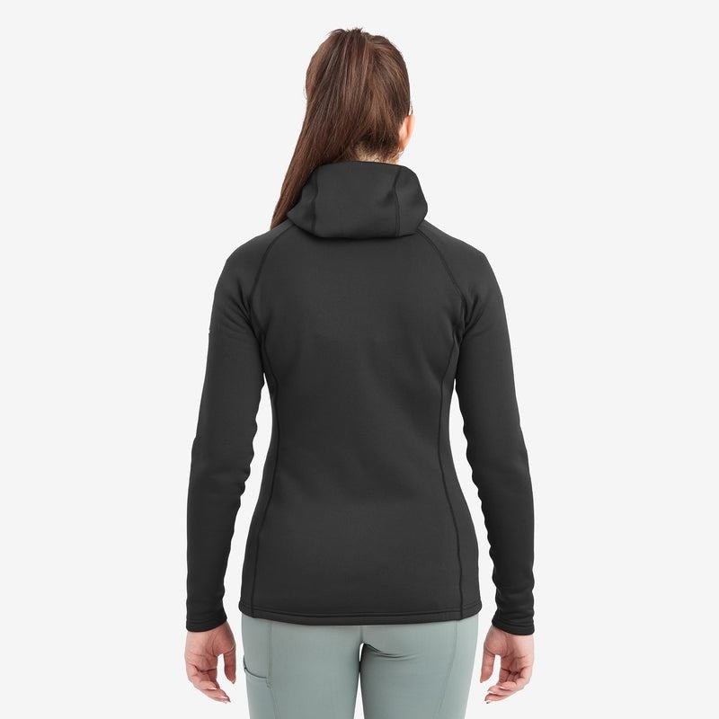 Black Women's Montane Fury Hooded Fleece Jackets | RBM6186MO