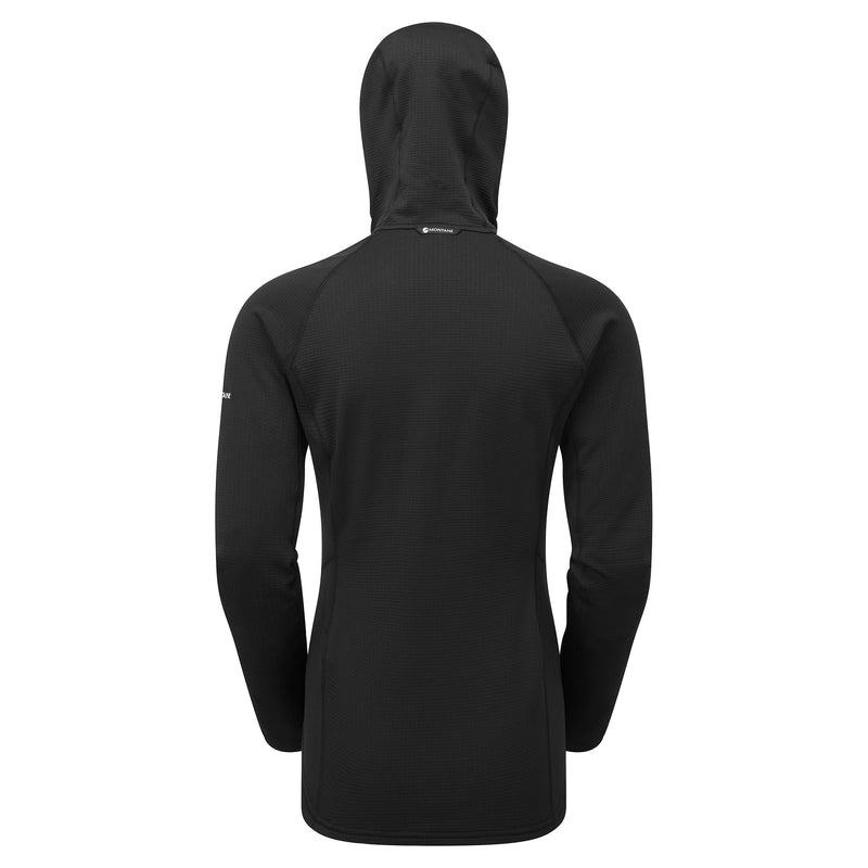 Black Women's Montane Protium Hooded Fleece Jackets | WVH6994LR