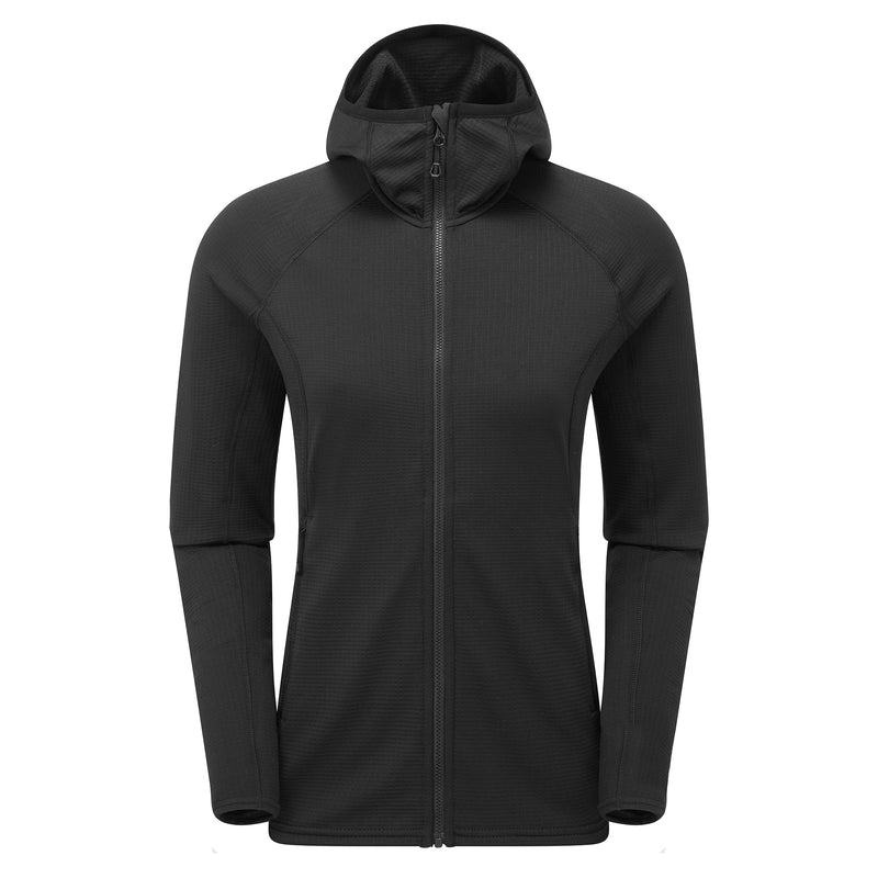 Black Women\'s Montane Protium Hooded Fleece Jackets | WVH6994LR