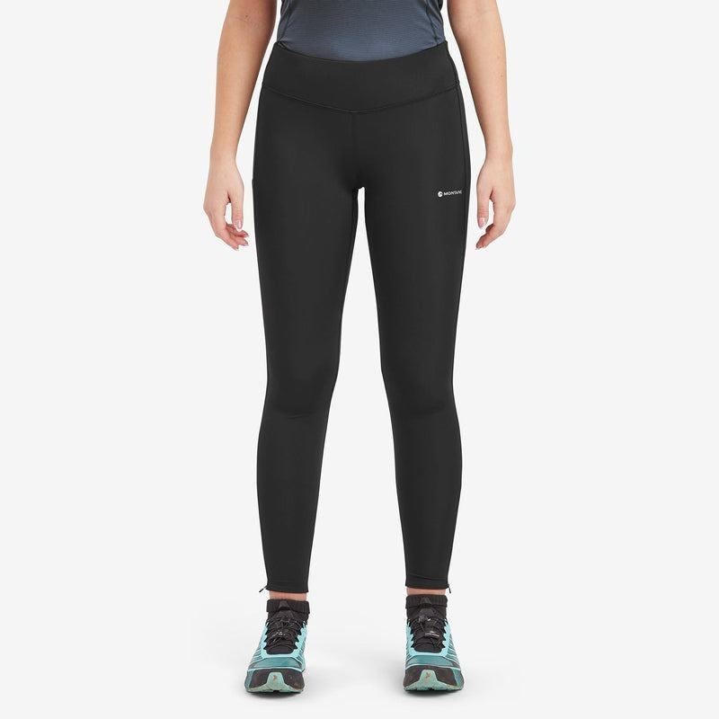 Black Women's Montane Slipstream Trail Running Leggings | AHR4672BX