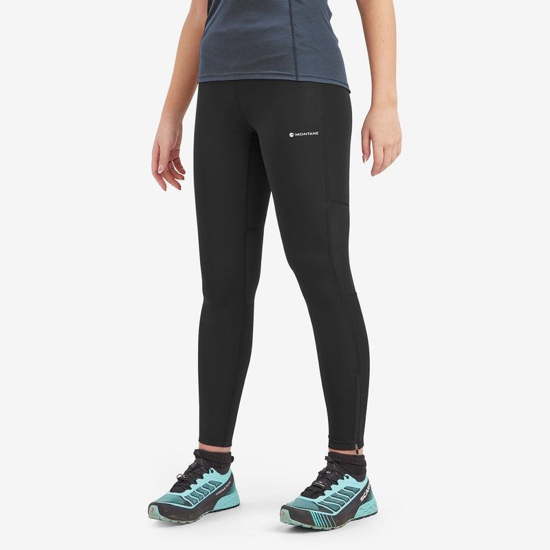 Black Women's Montane Slipstream Trail Running Leggings | AHR4672BX