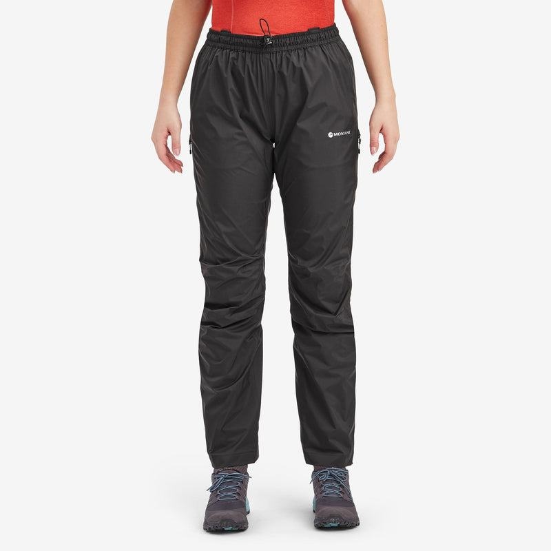 Black Women's Montane Spirit Lite Waterproof Trousers | TJQ7846VJ