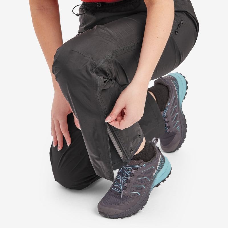 Black Women's Montane Spirit Lite Waterproof Trousers | TJQ7846VJ