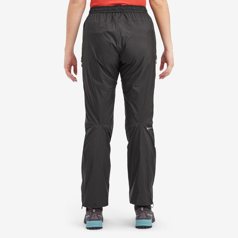 Black Women's Montane Spirit Lite Waterproof Trousers | TJQ7846VJ