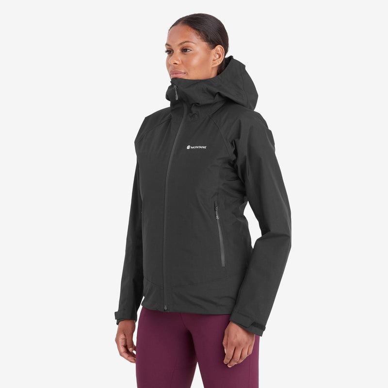 Black Women's Montane Spirit Waterproof Jackets | ZWF9637NX