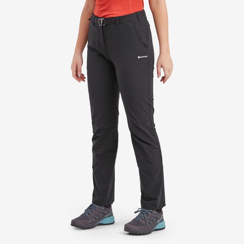 Black Women's Montane Terra Stretch Lite Trousers | QCG1629SP