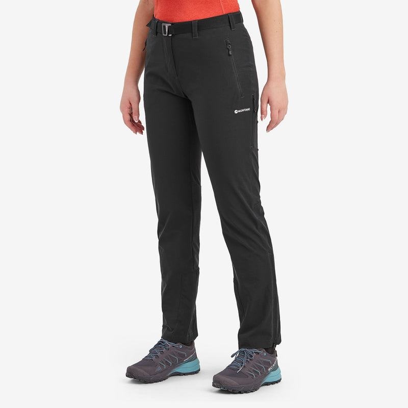 Black Women's Montane Terra Stretch Trousers | FOQ4887AJ