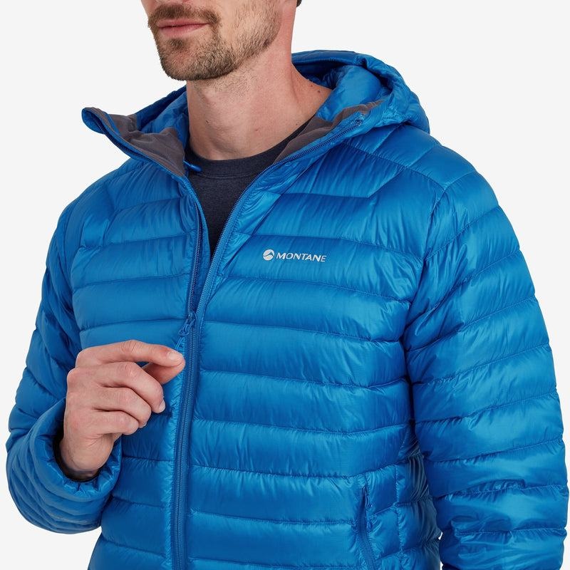 Blue Men's Montane Anti-Freeze Hooded Down Jackets | OIO1833WC