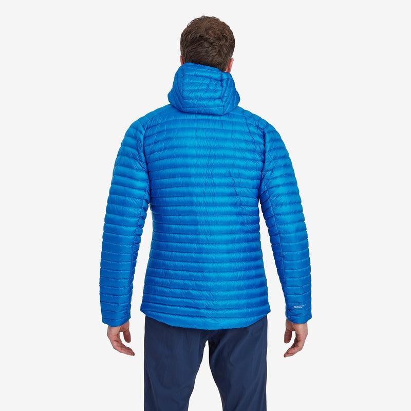 Blue Men's Montane Anti-Freeze Lite Hooded Down Jackets | XWT4692TS