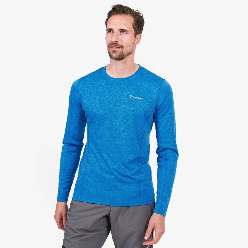 Blue Men's Montane Dart Long Sleeve T Shirts | TCS1984RG