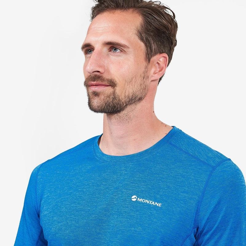 Blue Men's Montane Dart Long Sleeve T Shirts | TCS1984RG