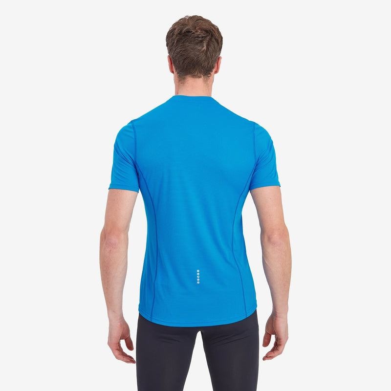 Blue Men's Montane Dart Nano Zip T Shirts | BNV5812FV