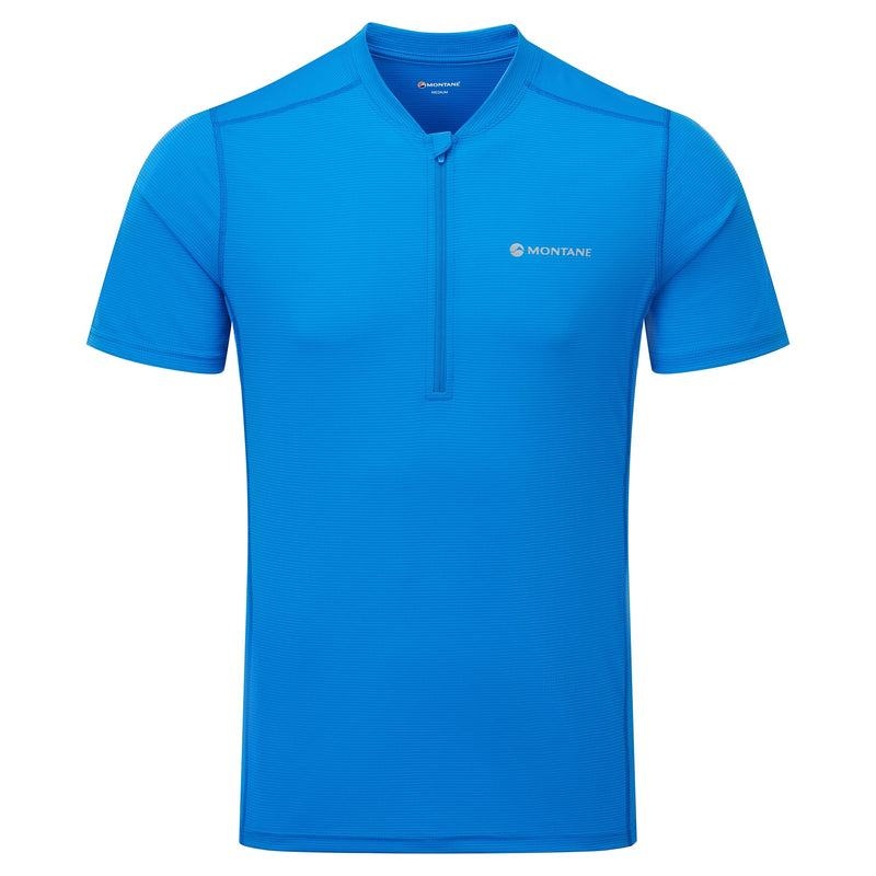 Blue Men\'s Montane Dart Nano Zip T Shirts | BNV5812FV