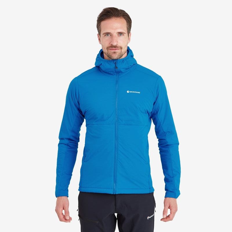 Blue Men's Montane Fireball Lite Hooded Insulated Jackets | UTZ4493XD