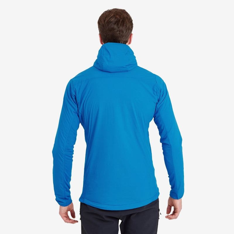 Blue Men's Montane Fireball Lite Hooded Insulated Jackets | UTZ4493XD