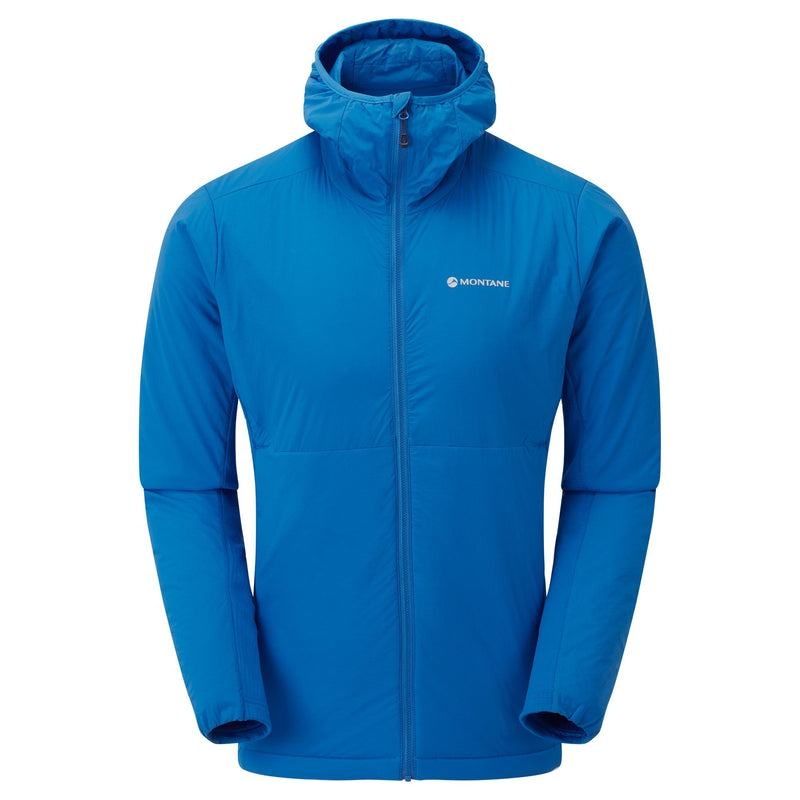 Blue Men\'s Montane Fireball Lite Hooded Insulated Jackets | UTZ4493XD