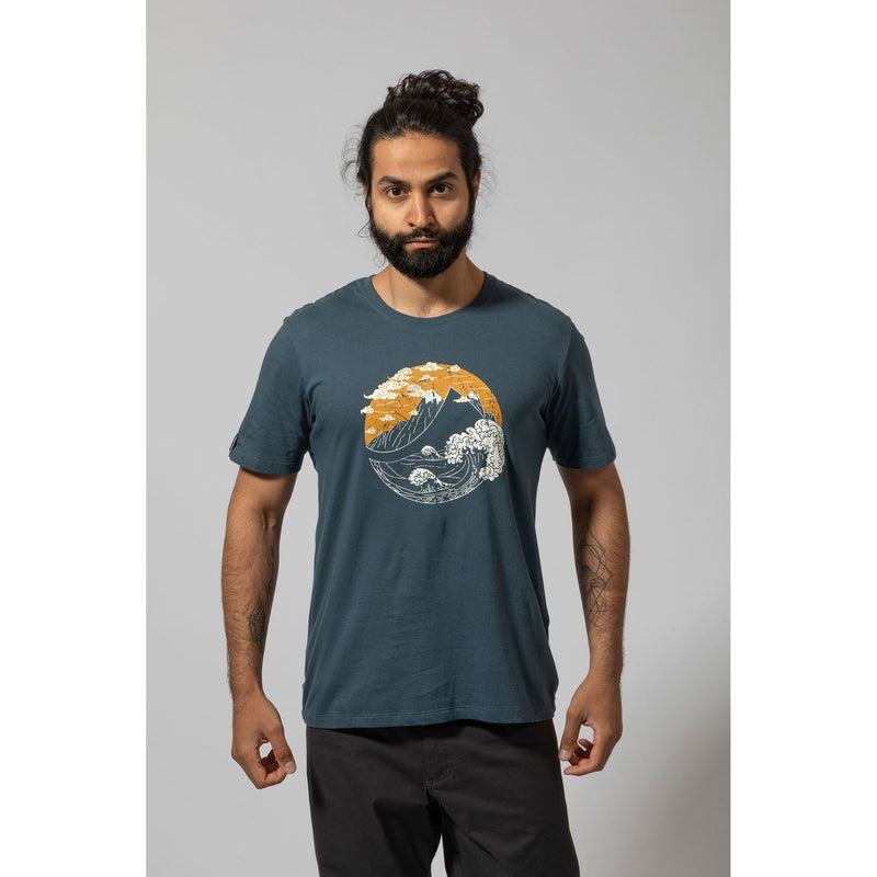 Blue Men's Montane Great Mountain T Shirts | JEM510VA