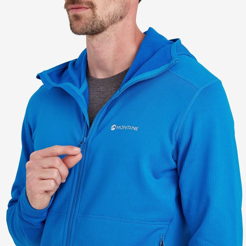 Blue Men's Montane Protium Hooded Fleece Jackets | ADF7141RR