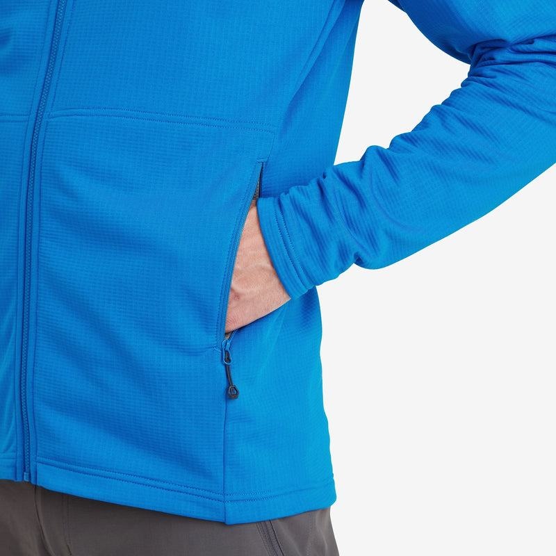 Blue Men's Montane Protium Hooded Fleece Jackets | ADF7141RR