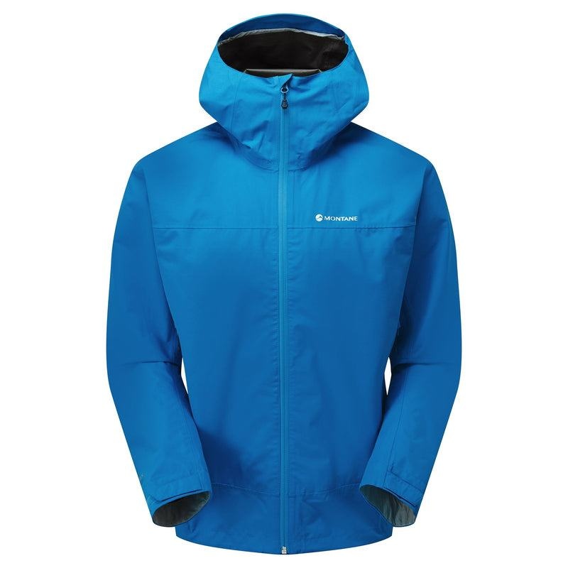 Blue Men\'s Montane Spirit Waterproof Jackets | QZH216FJ