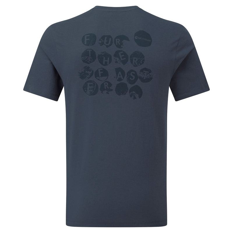 Blue Men's Montane Transpose T Shirts | YVQ3361SG