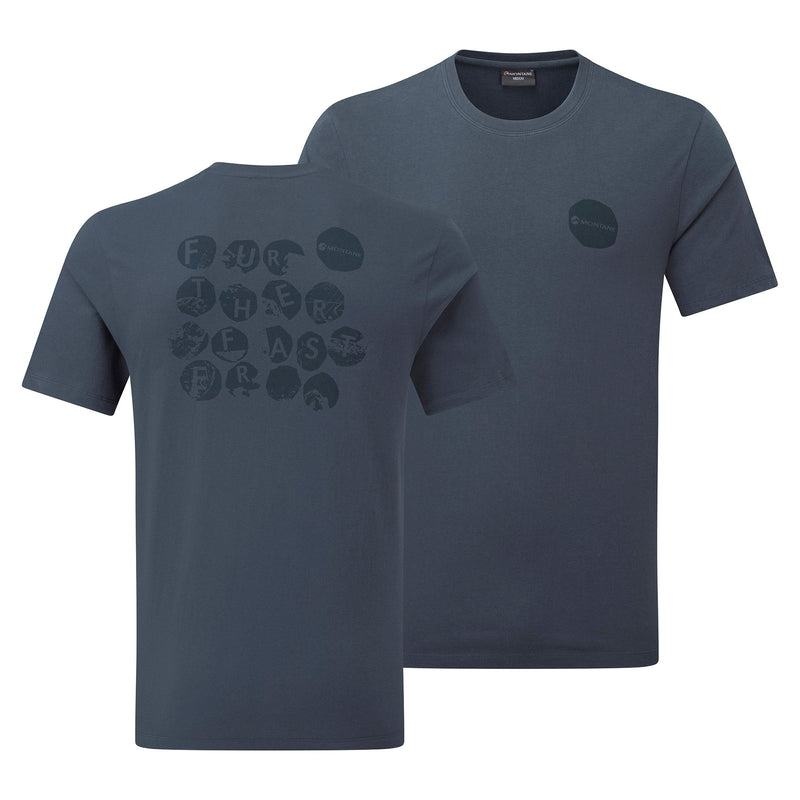 Blue Men's Montane Transpose T Shirts | YVQ3361SG