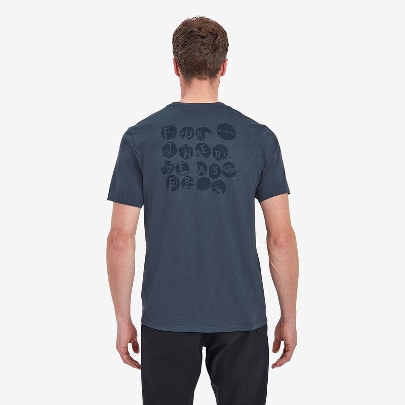 Blue Men's Montane Transpose T Shirts | YVQ3361SG