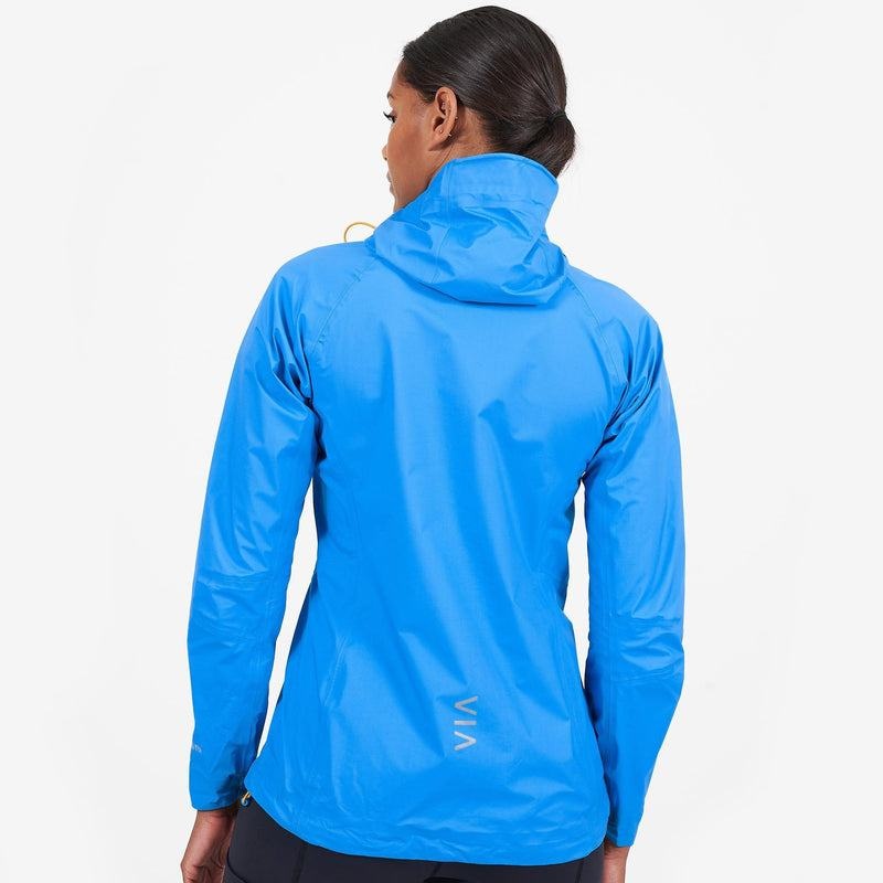 Blue Women's Montane Spine Waterproof Jackets | DUW152ZC