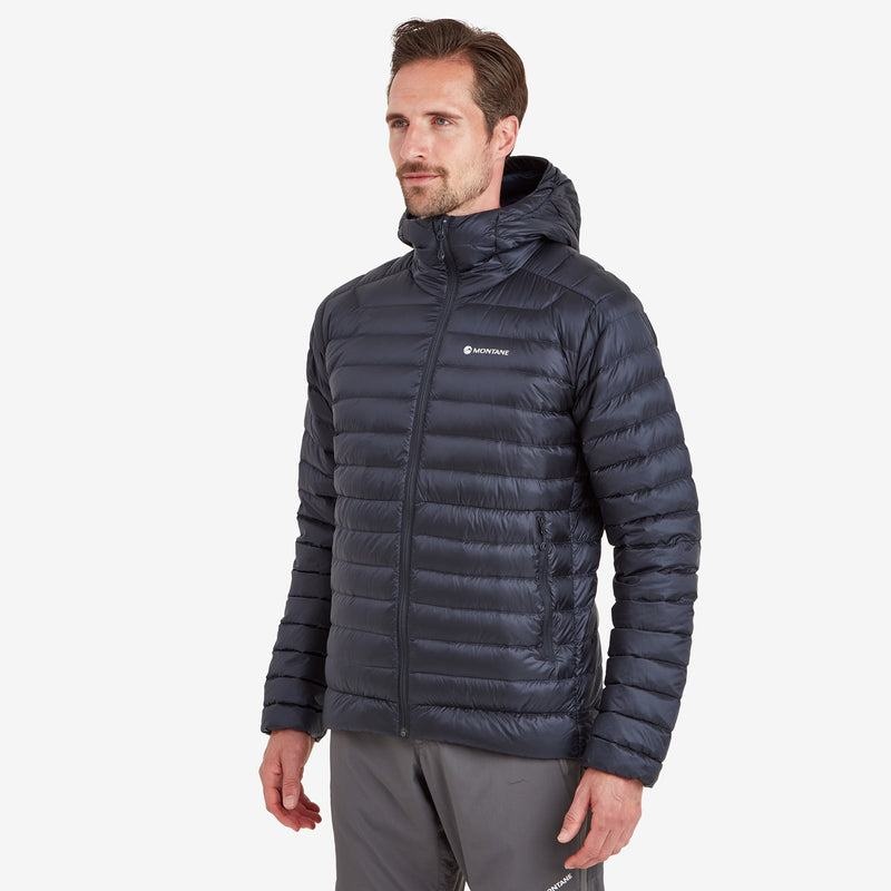 Dark Blue Men's Montane Anti-Freeze Hooded Down Jackets | CGE6464GU