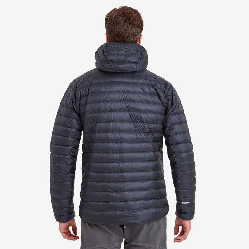 Dark Blue Men's Montane Anti-Freeze Hooded Down Jackets | CGE6464GU