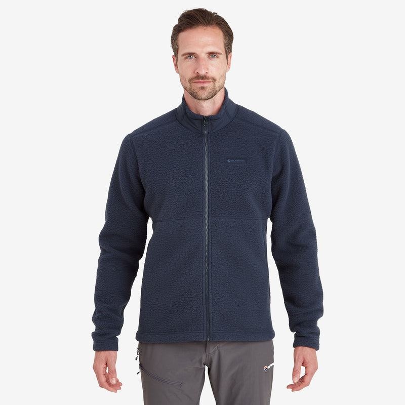 Dark Blue Men's Montane Chonos Fleece Jackets | NQQ9756ML