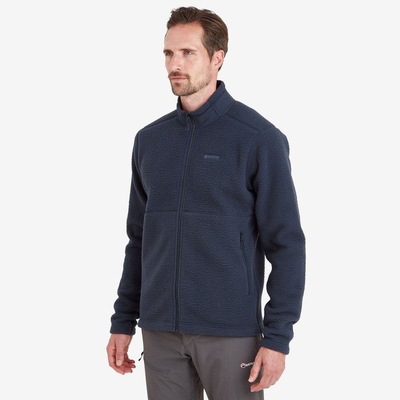 Dark Blue Men's Montane Chonos Fleece Jackets | NQQ9756ML