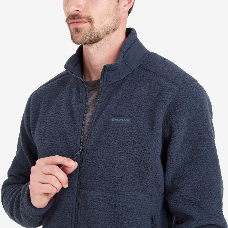 Dark Blue Men's Montane Chonos Fleece Jackets | NQQ9756ML