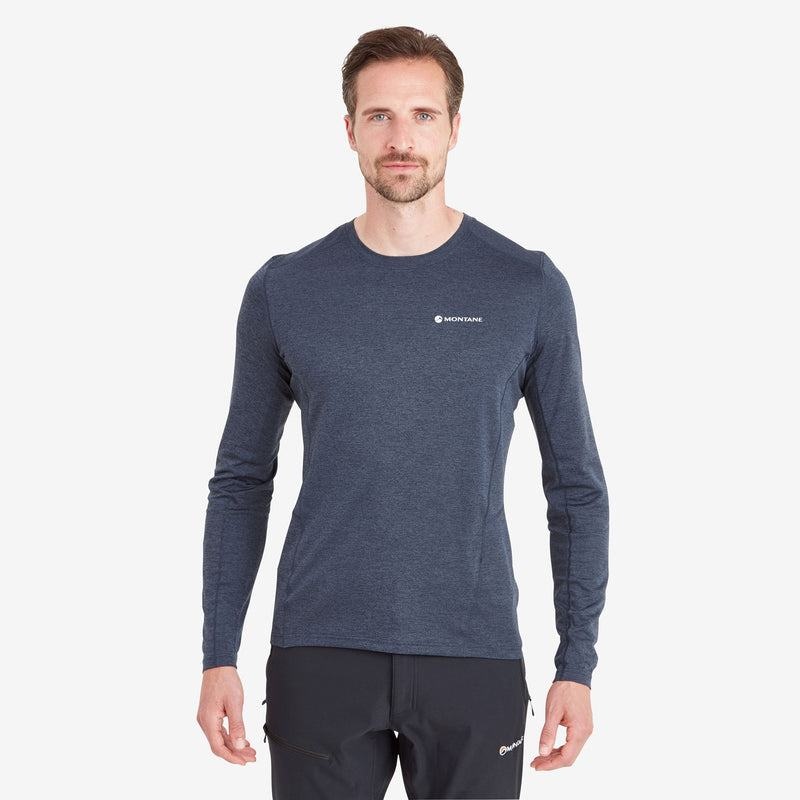 Dark Blue Men's Montane Dart Long Sleeve T Shirts | KRV724PV