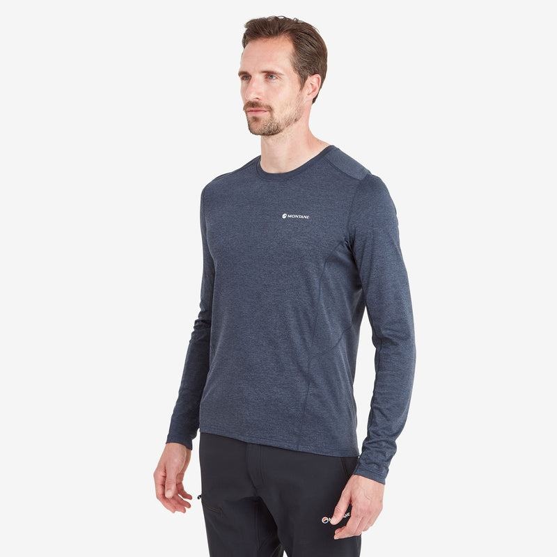 Dark Blue Men's Montane Dart Long Sleeve T Shirts | KRV724PV